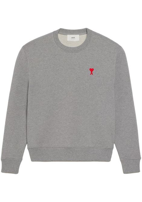 Grey Ami de Coeur sweatshirt - men  AMI PARIS | BFUSW001730055