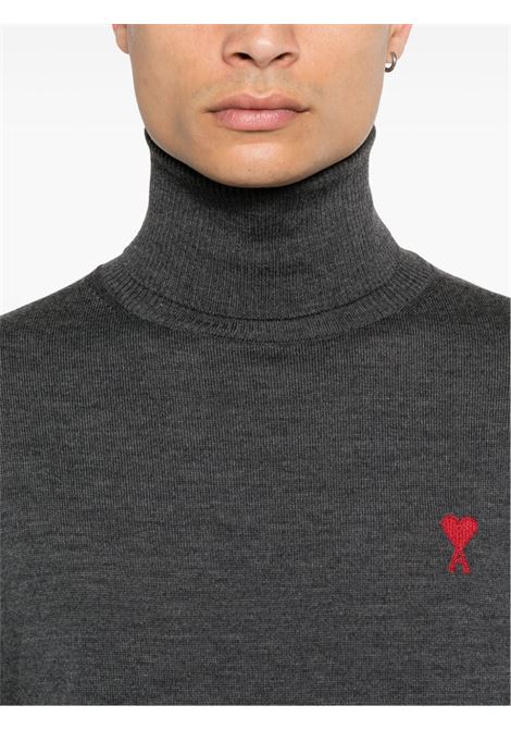 Grey ami de coeur-embroidered jumper AMI Paris - unisex AMI PARIS | FKS411KN0025055