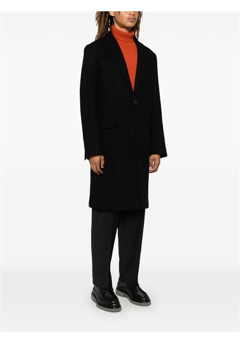 Cappotto monopetto in nero Ami Paris - uomo AMI PARIS | HCO010WV0049001