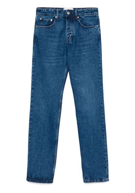 Jeans classico in denim in blu di AMI Paris - uomo AMI PARIS | Jeans | HTR001DE0031480