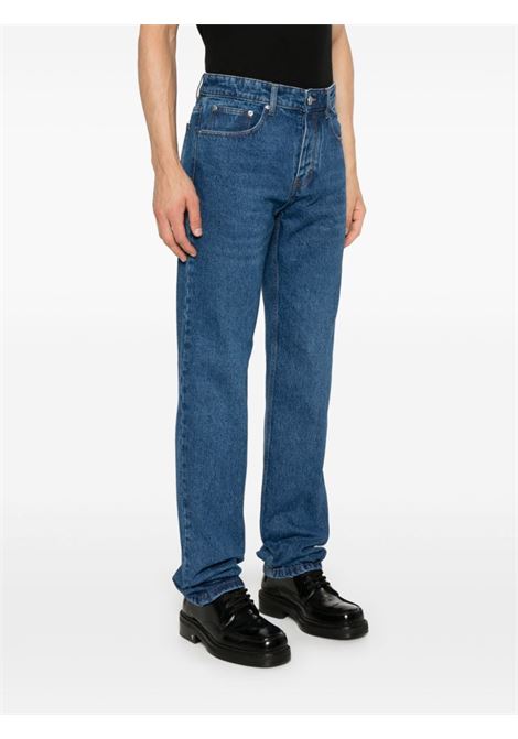 Jeans classico in denim in blu di AMI Paris - uomo AMI PARIS | HTR001DE0031480
