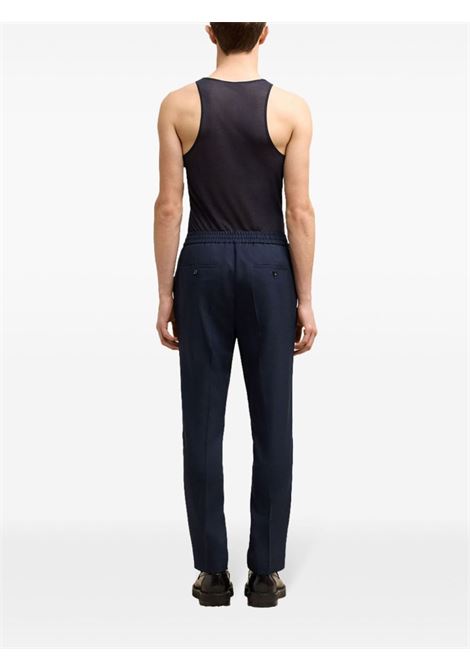 Blue straight-leg trousers AMI Paris - men AMI PARIS | HTR226WV00444011