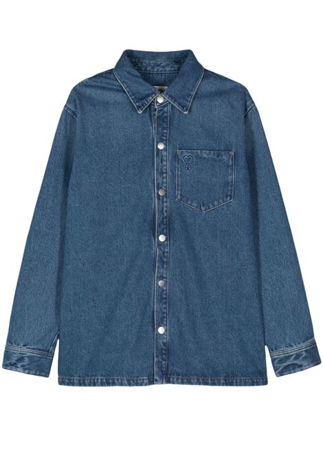 Giacca denim Ami de Coeur in blu Ami Paris - unisex AMI PARIS | Capispalla | UJK261DE0031480