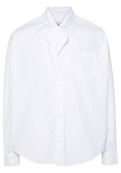 Camicia leggera in bianco di AMI Paris - unisex AMI PARIS | USH104CO0063100
