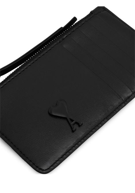 Black Ami De Coeur card holder AMI Paris - men AMI PARIS | USL100830001