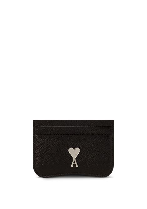 Black Paris Paris cardholder - AMI -  unisex AMI PARIS | Card holder | USL104AL00360014