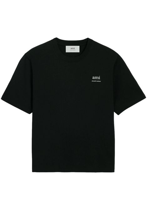 T-shirt con stampa in nero - unisex