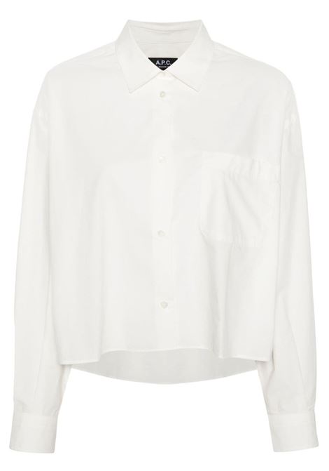 Camicia Sophia in bianco A.P.C. - donna A.P.C. | Camicie | COEVDF21598AAB