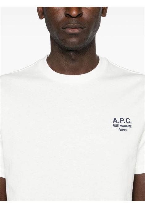 T-shirt con ricamo in nero di A.P.C. - unisex A.P.C. | COHBUM26388TAE