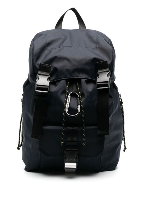 Blue logo-patch backpack - A.P.C -  men A.P.C. | PAAFHH62220IAK