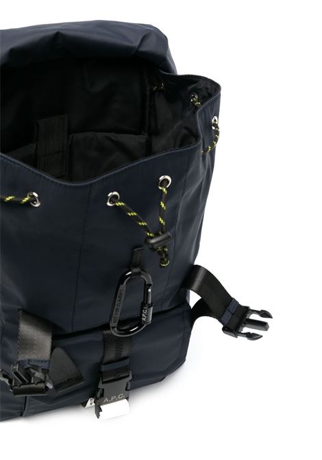 Blue logo-patch backpack - A.P.C -  men A.P.C. | PAAFHH62220IAK