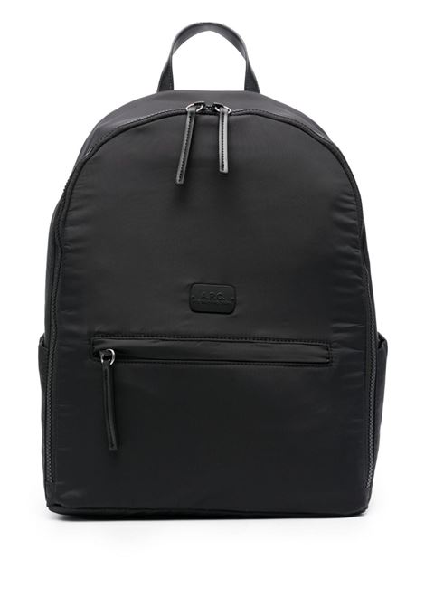 Black Blake logo-patch backpack A.P.C - men A.P.C. | PAAFOH62231LZZ
