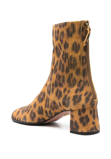 Brown 50mm animal-print boots Aquazzura - women AQUAZZURA | SHOMIDB0ANSC80