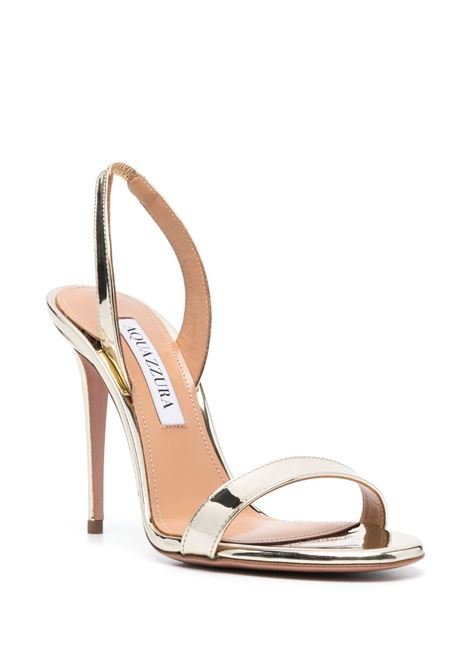 Sandali So Nude con cinturino posteriore in oro - donna AQUAZZURA | SNUHIGS0SSYSOG