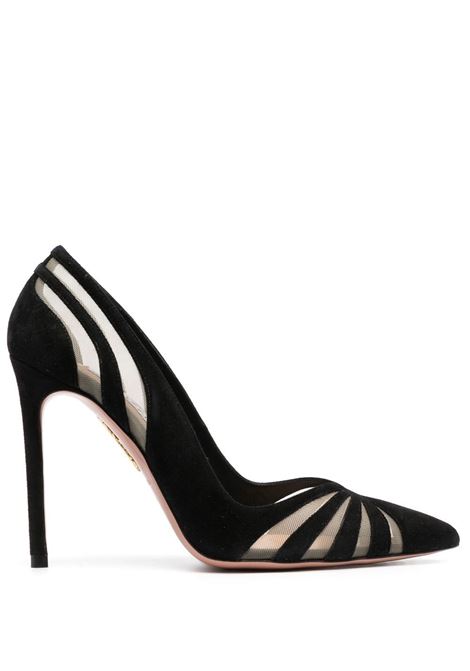 Decollete The Spy 105mm in nero Aquazzura - donna AQUAZZURA | TSYHIGP0MSU000