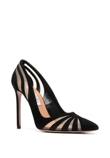 Black The Spy 105mm pumps Aquazzura - women AQUAZZURA | TSYHIGP0MSU000