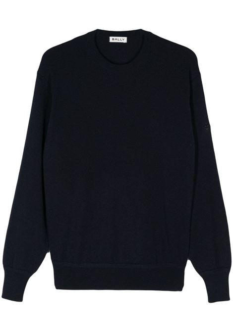 Blue round neack sweatshirt Bally - men BALLY | Sweatshirts | MKN056WS002U591