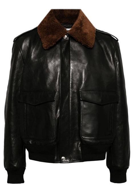 Black Aviator jacket Bally - men