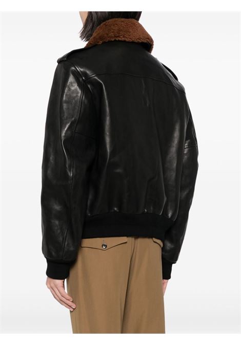 Black Aviator jacket Bally - men BALLY | MLE04EPE069U901