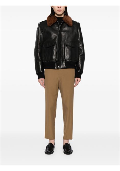 Black Aviator jacket Bally - men BALLY | MLE04EPE069U901