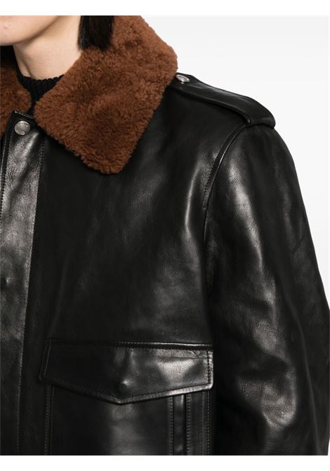 Black Aviator jacket Bally - men BALLY | MLE04EPE069U901