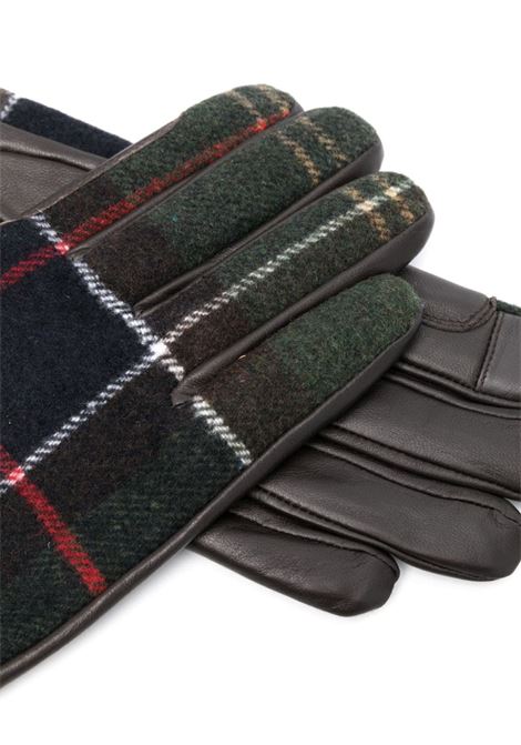 Brown Aubrey tartan-check panelled gloves Barbour - women BARBOUR | LGL0133TN11