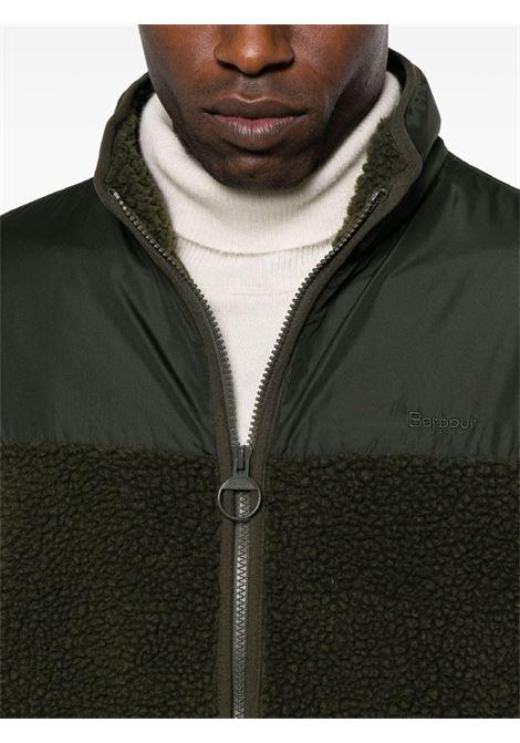 Green Hobson logo-embroidered jacket - unisex BARBOUR | MFL0170OL51