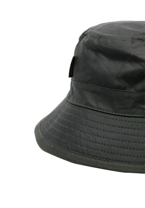 Dark green logo-patch bucket hat - men BARBOUR | MHA0001SG91