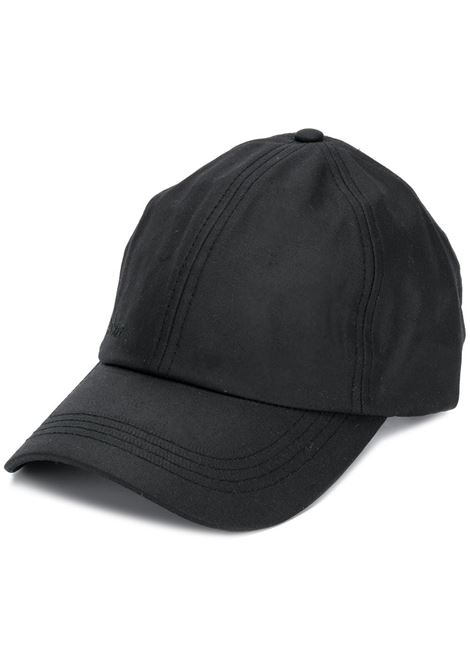 Black wax sports cap Barbour - men BARBOUR | Hats | MHA0005BK91