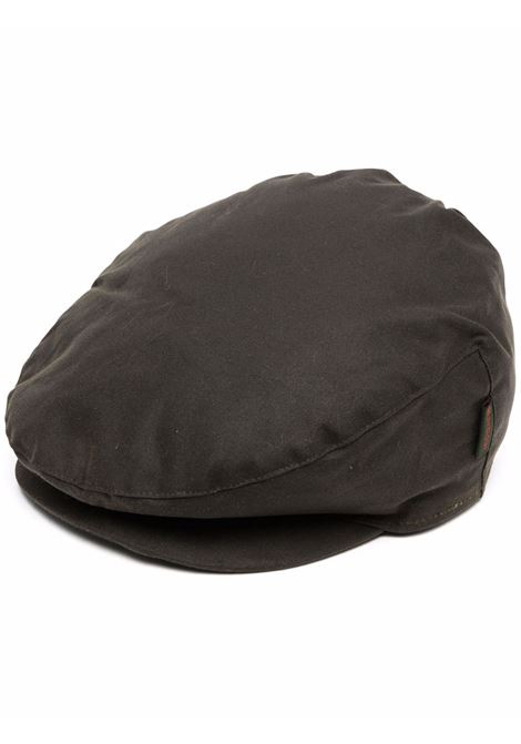 Olive green Cheviot flat cap Barbour - men BARBOUR | Hats | MHA0294OL11