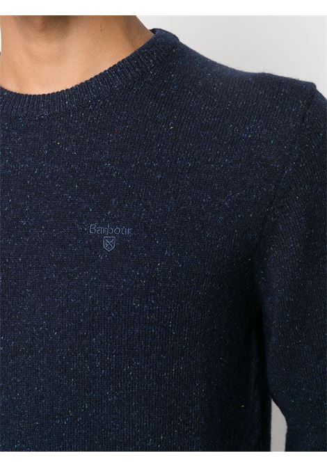 Blue embroidered logo jumper Barbour - men BARBOUR | MKN0844NY91