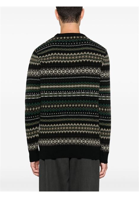 Black fair isle-knit jumper Barbour - men BARBOUR | MKN1027BK52