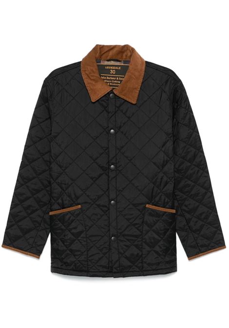 Black and brown Liddesdale jacket Barbour - men BARBOUR | Outerwear | MQU1819BK91