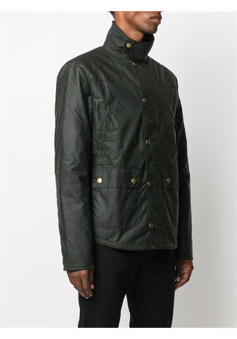 Green Reelin wax-coated jacket- men BARBOUR | MWX1106SG51