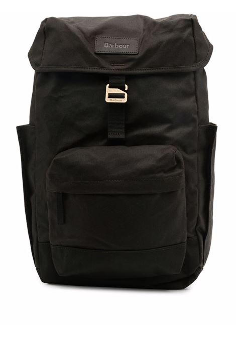 Green logo-patch backpack Barbour - men