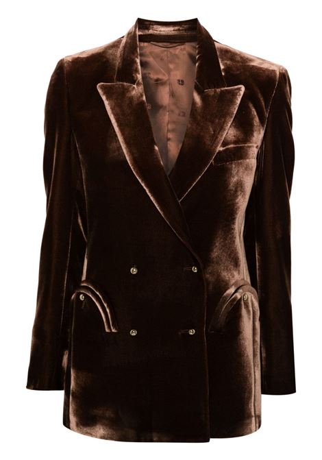 Brown velvet Afterglow Everyday blazer Blaz? Milano - women