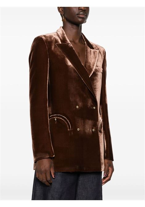 Brown velvet Afterglow Everyday blazer Blaz? Milano - women BLAZÉ MILANO | EBD19BAFG0001