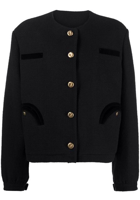 Black Missy Smiley-pocket knitted jacket ? women BLAZÉ MILANO | Blazers | GBS01ESSE0560001