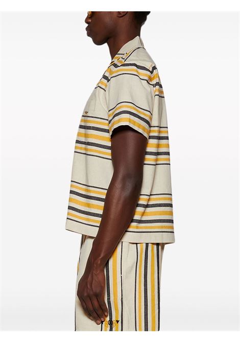Multicolored striped short-sleeved shirt Bode - men BODE | MRS24SH026ECRMLT
