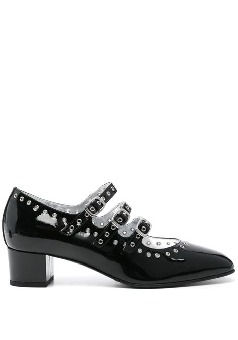 Black 40mm Eyelet-detail pumps Carel Paris - women