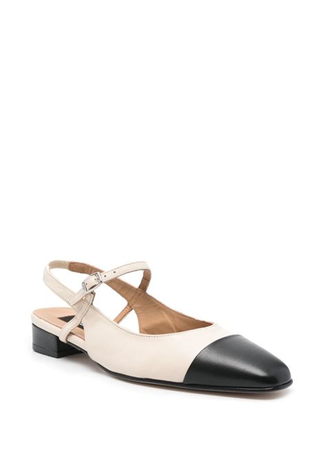 Beige and black Oceano 30mm leather ballerina shoes Carel Paris - women  CAREL PARIS | OCEANO33234422