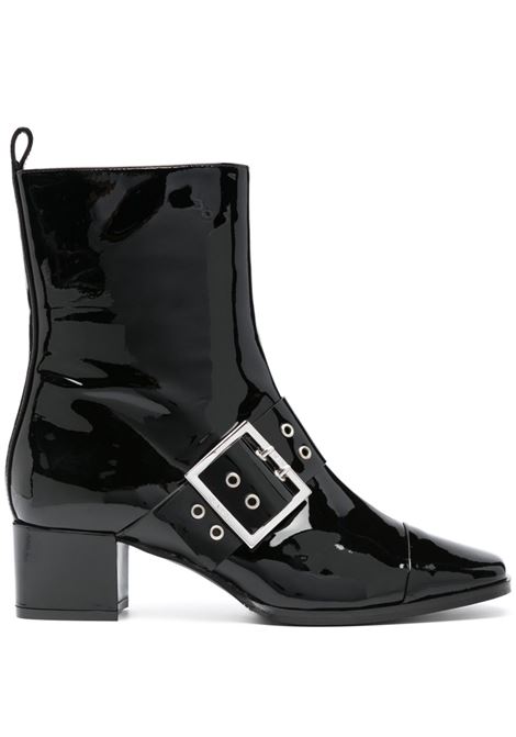 Black 50mm decorative-buckle ankle boots Carel Paris - women