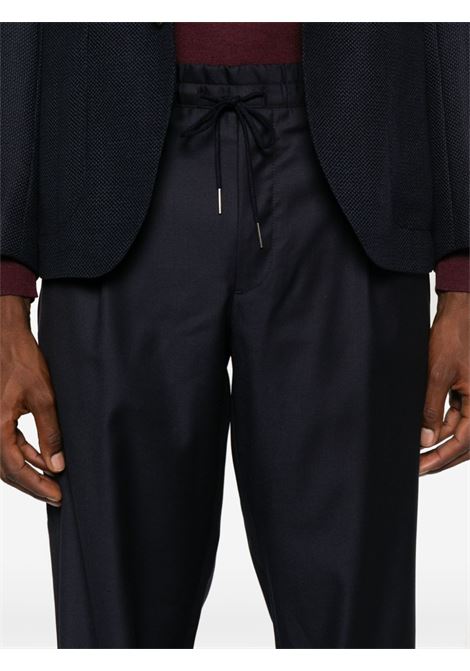 Pantaloni Aroldo con coulisse in blu di Caruso - uomo CARUSO | AROLDOPE0B560190