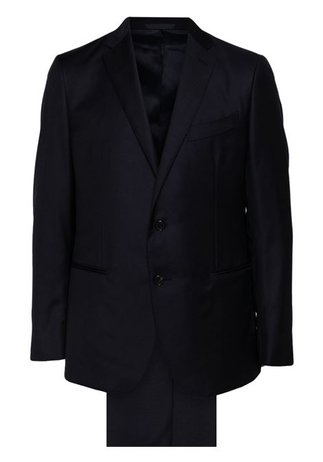 Blue single-breasted suit Caruso - men