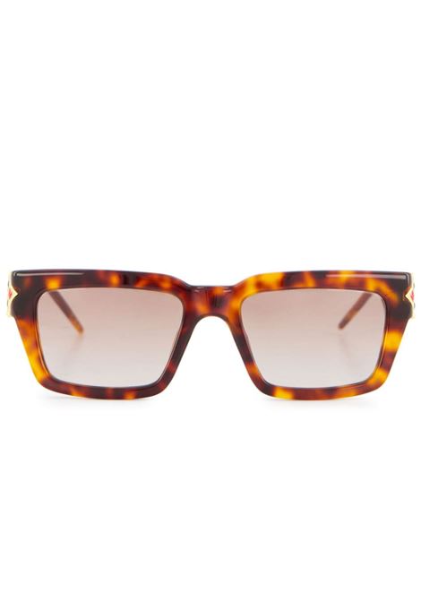 Brown square-frame sunglasses Casablanca - unisex