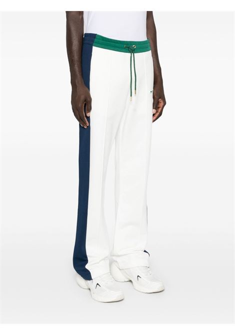 Pantaloni sportivi con design color-block in blu e bianco Casablanca - uomo CASABLANCA | MF24JTR21601GRNNVYWHT