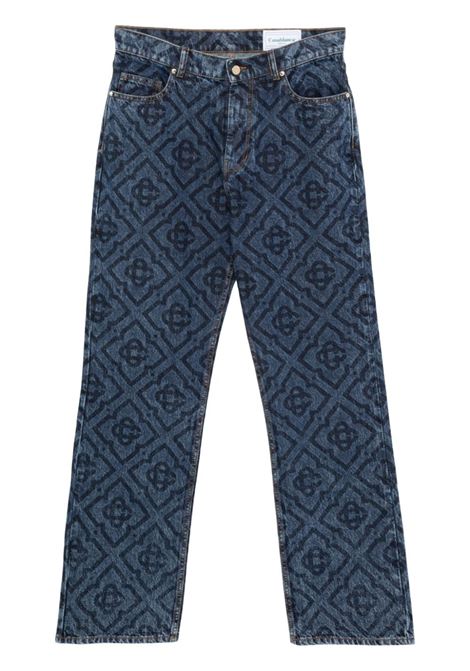 Blue Laser Monogram jeans Casablanca - men