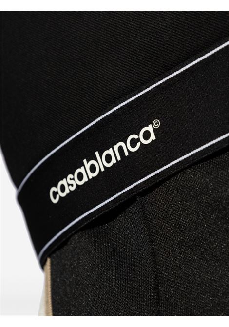 Bomber con zip e logo in nero Casablanca - uomo CASABLANCA | MPF24JK29901BLK
