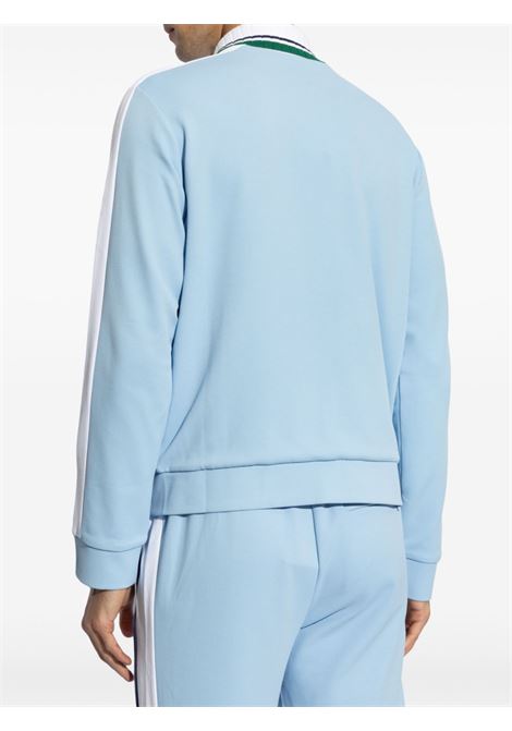 Pale blue and white logo-embroidered zip-up sweatshirt Casablanca - men CASABLANCA | MPF24JTP25601PLBL