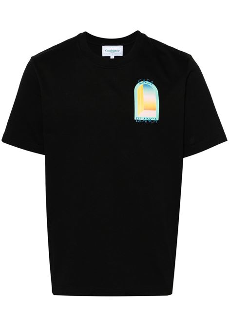 Black L'Arche De Nuit short-sleeved t-shirt Casablanca - unisex CASABLANCA | MPF24JTS00110EXBLK